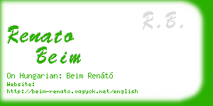 renato beim business card
